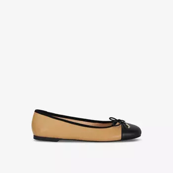 Туфли-Лодочки из кожи с отделкой бантом высочайшего качества Dune, коричневый