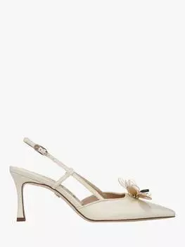 Туфли-лодочки из малийской кожи с откидной спинкой Sam Edelman, цвет Pearl Ivory