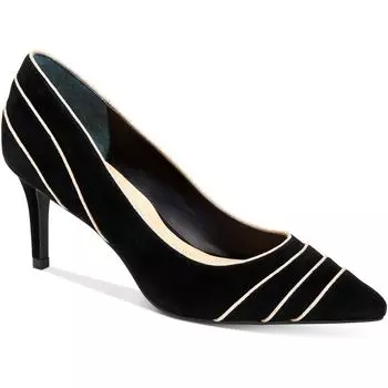 Туфли-лодочки Jeules женские с мягкой стелькой и острым носком Alfani, цвет black/gold pipe