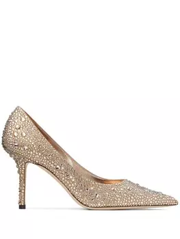 Туфли-лодочки Jimmy Choo Love 85 мм, серый