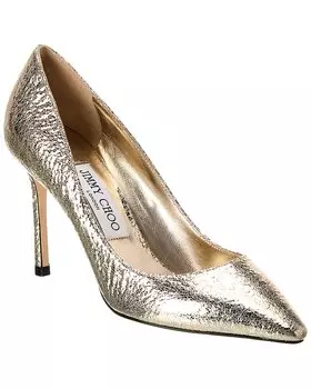 Туфли-лодочки Jimmy Choo Romy 85 из кожи, золотой