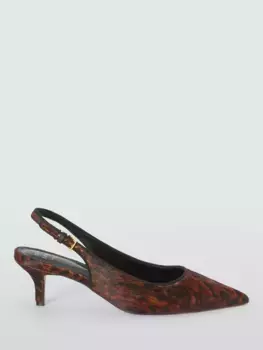 Туфли-лодочки John Lewis Cosmos Leather Refined Kitten Heel Slingback Open
