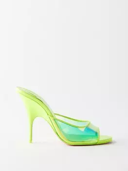 Туфли-лодочки just arch 100 из пвх Christian Louboutin, зеленый