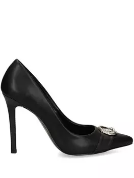 Туфли-лодочки Just Cavalli 120 мм из кожи, черный