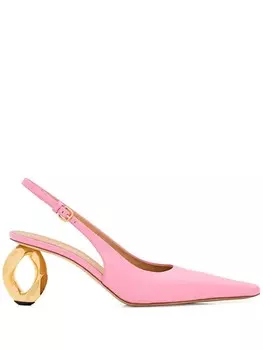 Туфли-лодочки JW Anderson Chain Heel, розовый