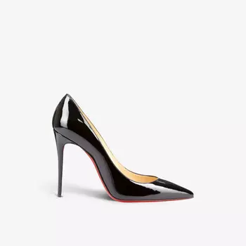 Туфли-Лодочки Kate 100 из лакированной кожи Christian Louboutin, черный