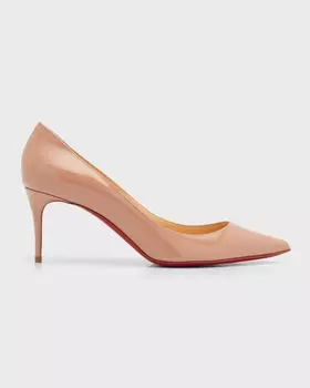Туфли-лодочки Kate 70 мм с лакированной красной подошвой Christian Louboutin