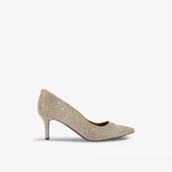 Туфли-Лодочки Kensington flexi houndstooth из плетеной замши Kurt Geiger London, бежевый
