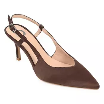 Туфли-Лодочки Knightly с открытой пяткой Journee, коричневый