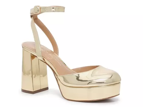 Туфли-лодочки Lasharen Jessica Simpson на платформе, золотой