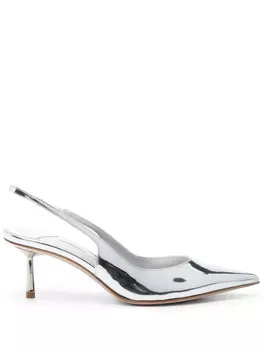 Туфли-лодочки Le Silla 55 мм Bella с открытой пяткой, серебристый