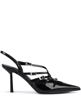 Туфли-лодочки Le Silla 80 мм Scarlet с открытой пяткой, черный