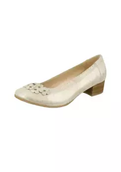 Туфли-лодочки Lei by tessamino "Kiara" в модном блестящем исполнении, бежевый