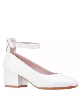 Туфли-лодочки Lennie с ремешком на щиколотке и застежкой-молнией для маленьких девочек Nina, белый