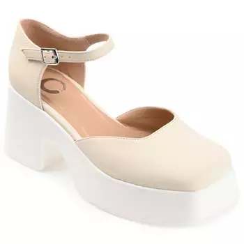 Туфли-лодочки Lizza Pump для женщин из коллекции Journee, цвет bone