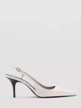 Туфли-лодочки Mango Vole Stiletto Heel Slingback, белый