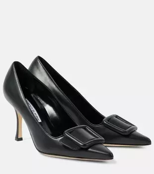 Туфли-лодочки Maysale 70 из кожи Manolo Blahnik, черный