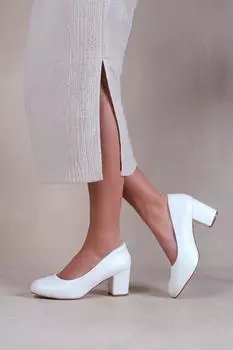 Туфли-лодочки Melrose на среднем каблуке Where's That From, белый