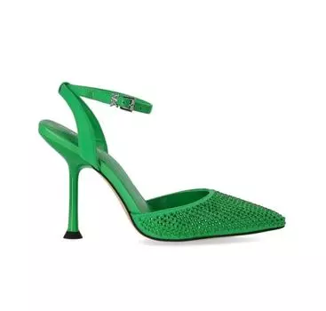 Туфли-лодочки Michael Kors Imani In Fabric With Crystals, зеленый