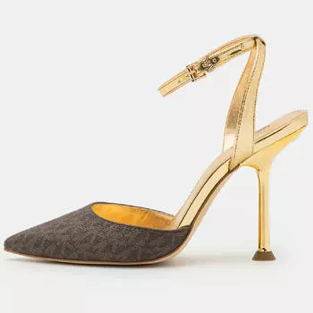 Туфли-лодочки Michael Kors Imani, коричневый/золотой