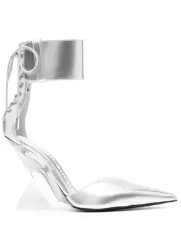 Туфли-лодочки Morgan 105 The Attico, серебяный