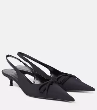 Туфли-лодочки на ремешке с ножом Balenciaga, черный