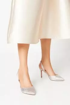 Туфли-лодочки на шпильке с пяткой Tahni Diamante Coast, белый
