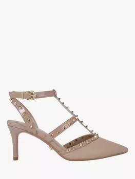 Туфли-лодочки на шпильке с шипами для самбы Carvela, цвет Taupe/Gold
