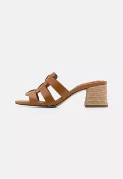 Туфли-лодочки на высоком каблуке BLOCK MID HEEL Tommy Hilfiger, цвет cognac brown