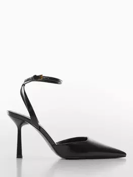 Туфли-лодочки на высоком каблуке Mango Cromo, черный