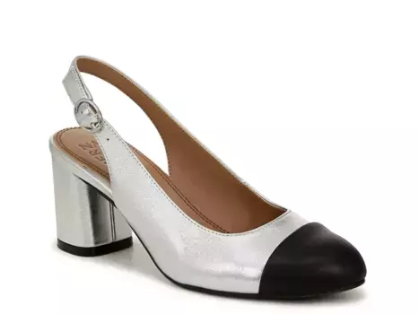 Туфли-лодочки Naturalizer Sophie Pump, серебристый металлик