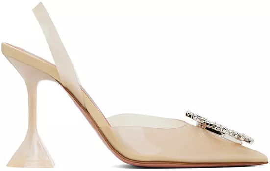 Туфли-лодочки Off-White Begum Glass Sling 70 Heels Amina Muaddi