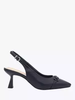 Туфли-лодочки Paradox London Ivonne Flared Heel Slingback, темно-синий