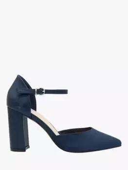 Туфли-лодочки Paradox London Rana Micro Suede Block Heel, темно-синий