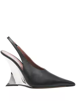 Туфли-лодочки Paris Texas 105 Nina с открытой пяткой, черный