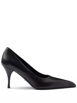 Туфли-лодочки Prada 85 мм из кожи, черный