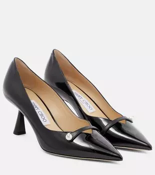 Туфли-лодочки Rosalia 65 из лакированной кожи Jimmy Choo, черный