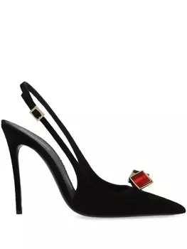 Туфли-лодочки с аппликацией DSQUARED2, черный