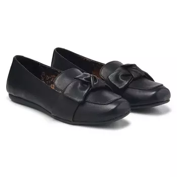 Туфли-лодочки с бантом и мокасинным носком в пэйсли B.O.C., black