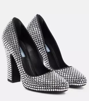 Туфли-лодочки с кристаллами Prada, Cristal