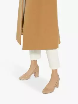 Туфли-лодочки с круглым носком на каблуке Border Block Dune, кэмел