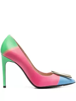 Туфли-лодочки с логотипом Moschino, розовый