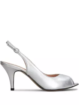 Туфли-лодочки с металлическим эффектом Marc Ellis, серебряный