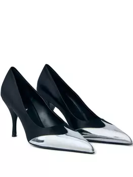 Туфли-лодочки с металлическим носком 85 мм Prada