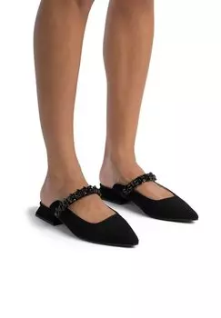 Туфли-лодочки с открытой пяткой Alma en Pena, черный