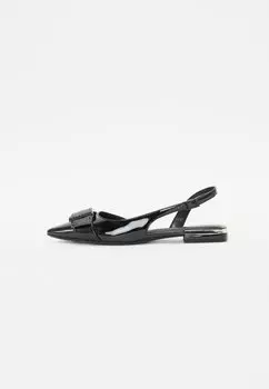 Туфли-лодочки с открытой пяткой CLEMMA FLAT DKNY, черный