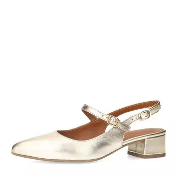 Туфли-лодочки с открытой пяткой MANFIELD, золотой