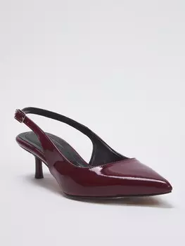 Туфли-лодочки с открытой пяткой Trendyol, бордовый