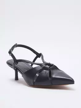 Туфли-лодочки с открытой пяткой Trendyol, черный