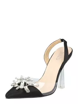 Туфли-лодочки с ремешком на пятке Raid, черный